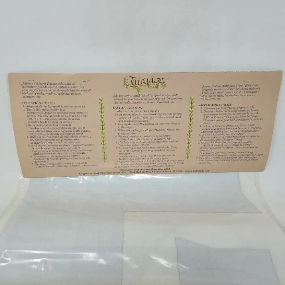 TATOUAGE DECORATIVE TRANSFER DESIGNS CAROLYN YOVAN LIGHTHOUSE SEA KIT 14